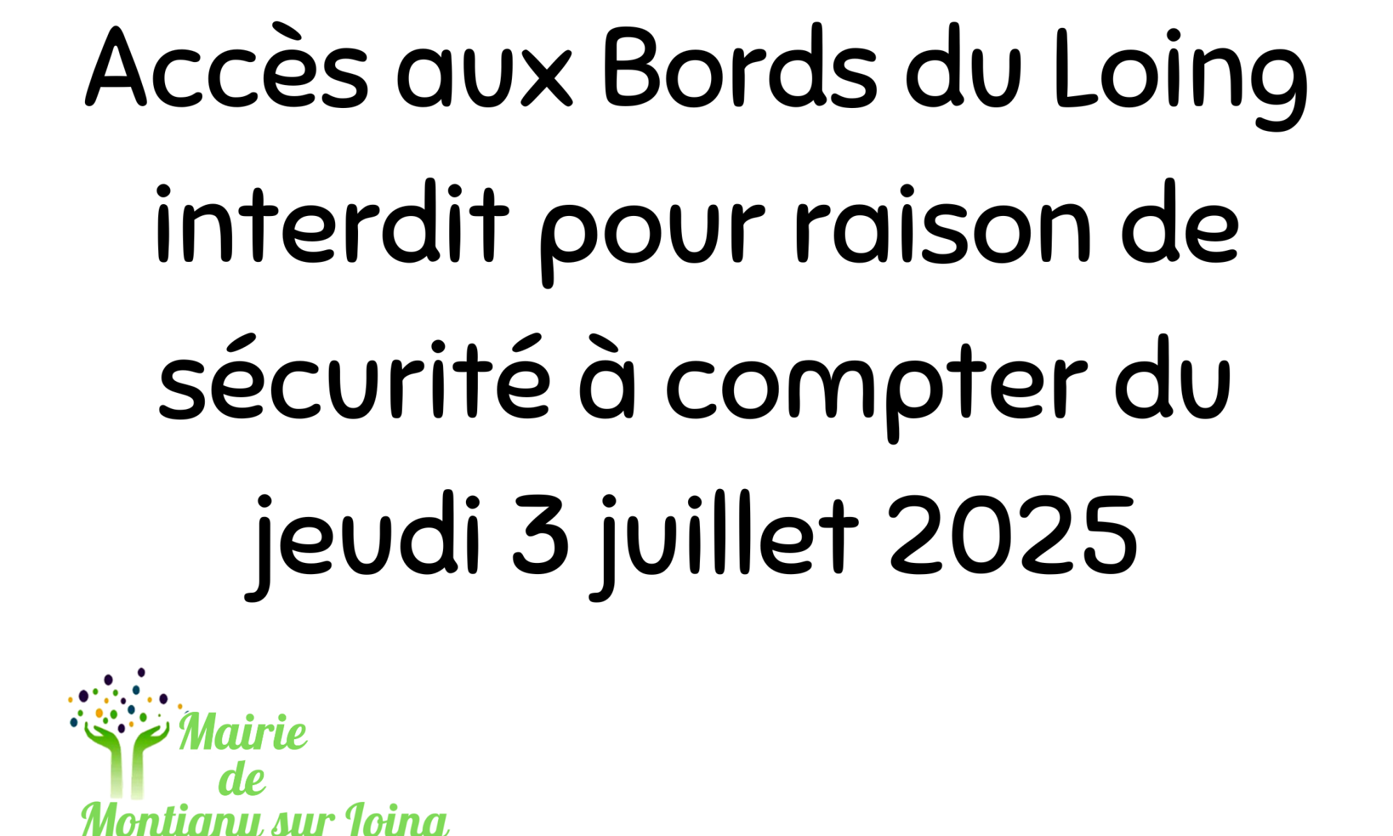 Fermeture des Bords du Loing